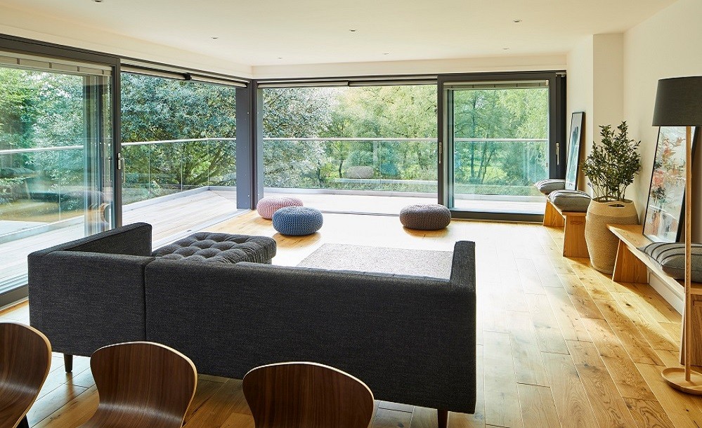 Holiday communal lounging area