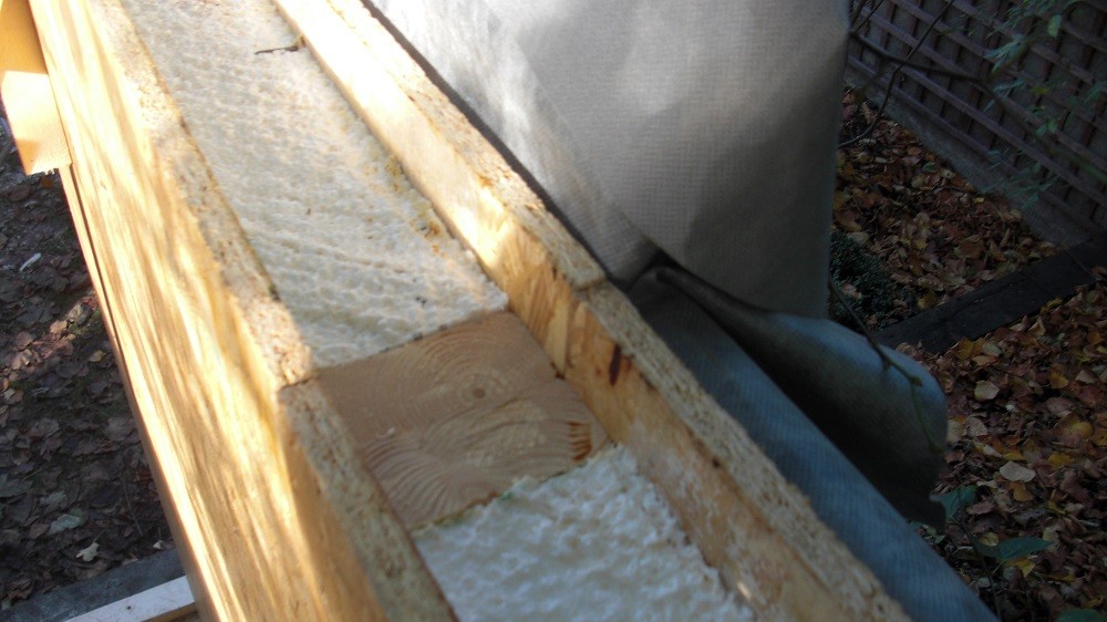 Garden room walls construction and insulation