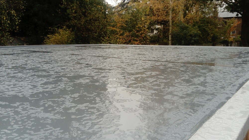 Waterproof roof membrane finishing fooor garden studios
