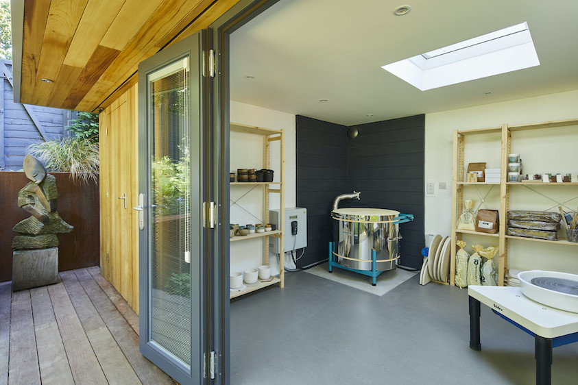 Garden pottery studio in Highgate