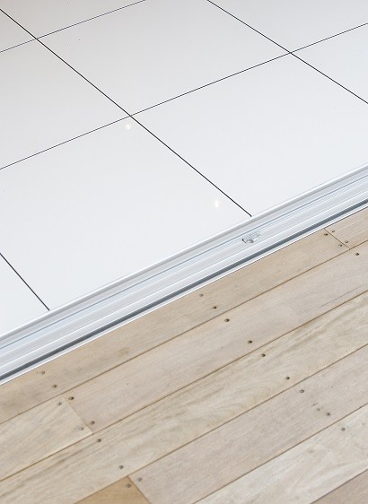 Garden room flooring and decking detail