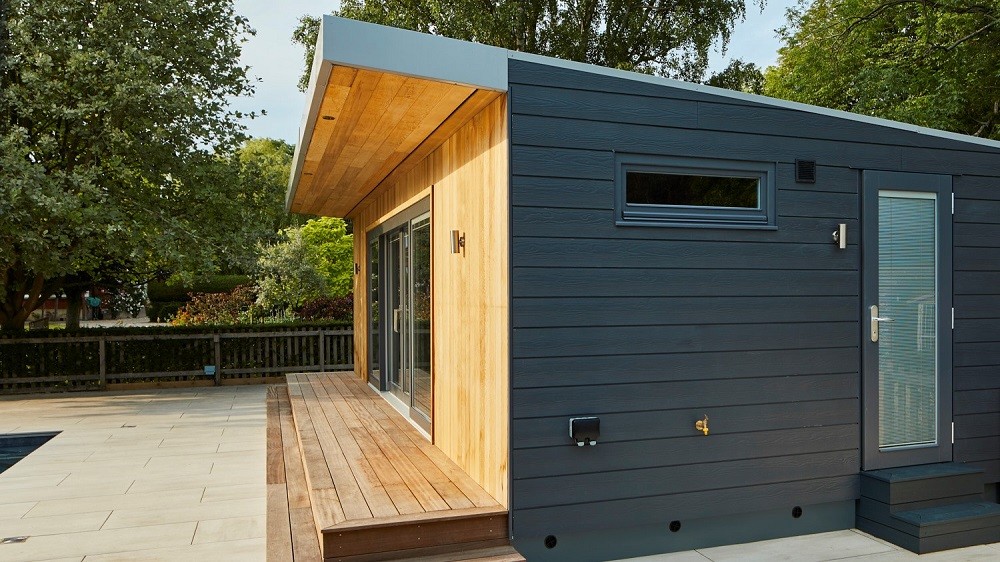 Bespoke garden room with composite cladding