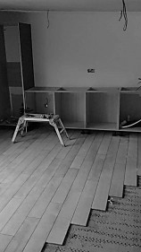 Tiling details of a bespoke garden annexe