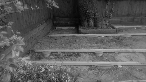 Foundations of a garden office