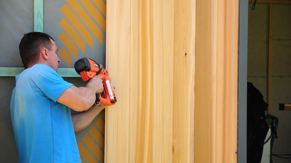 Western Red Cedar cladding for garden studios