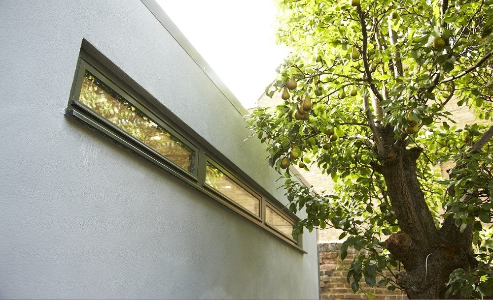 High lvel windows garden room