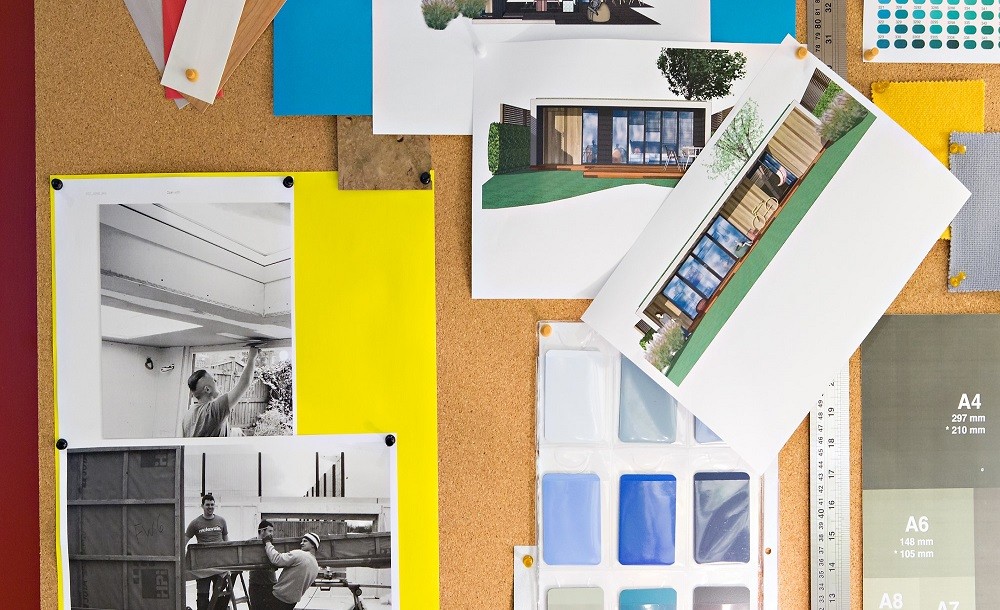 Technical drawings of garden rooms projects