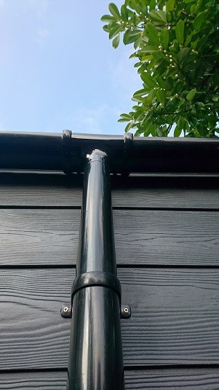 Rainwater goods systems for garden rooms