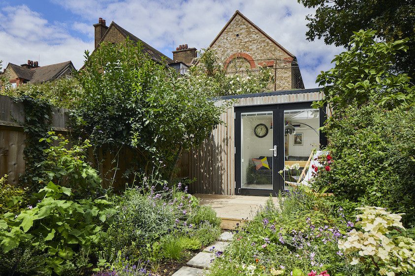 Scandinavian style outdoor office