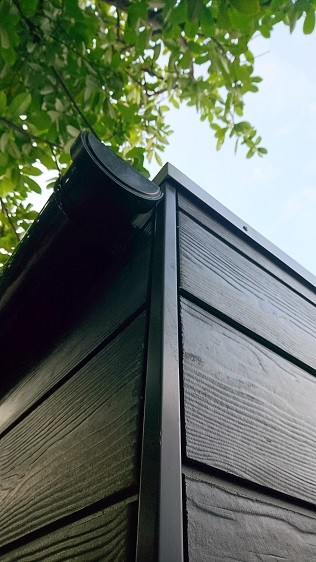 Rainwater goods systems for garden rooms
