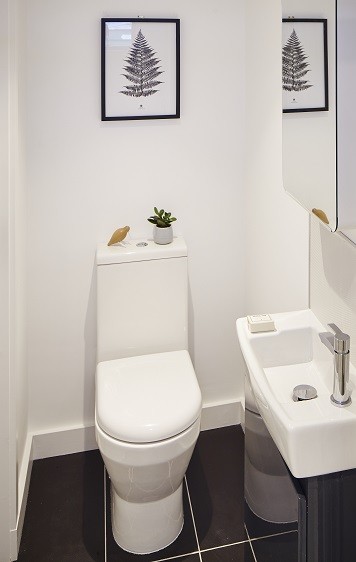 Garden office toilet for a project in London