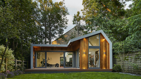 A bespoke garden gym with separate art studio