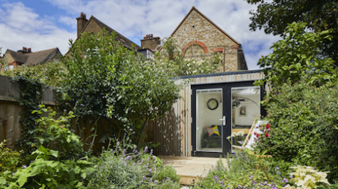 Scandinavian outdoor office in London