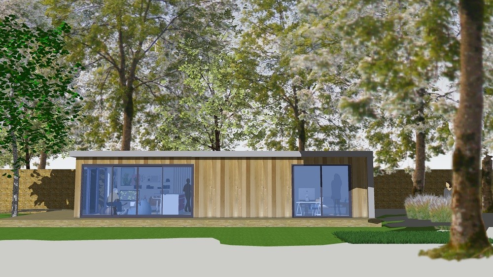 Technical drawings of garden rooms projects