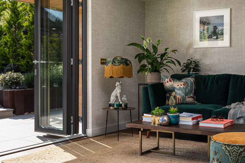 Bifolds in a bespoke garden building