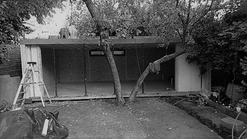 Construction of a garden room in Putney