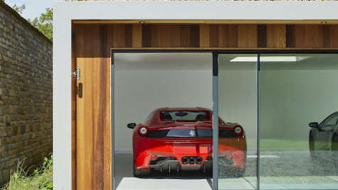 Garden room showroom car garage