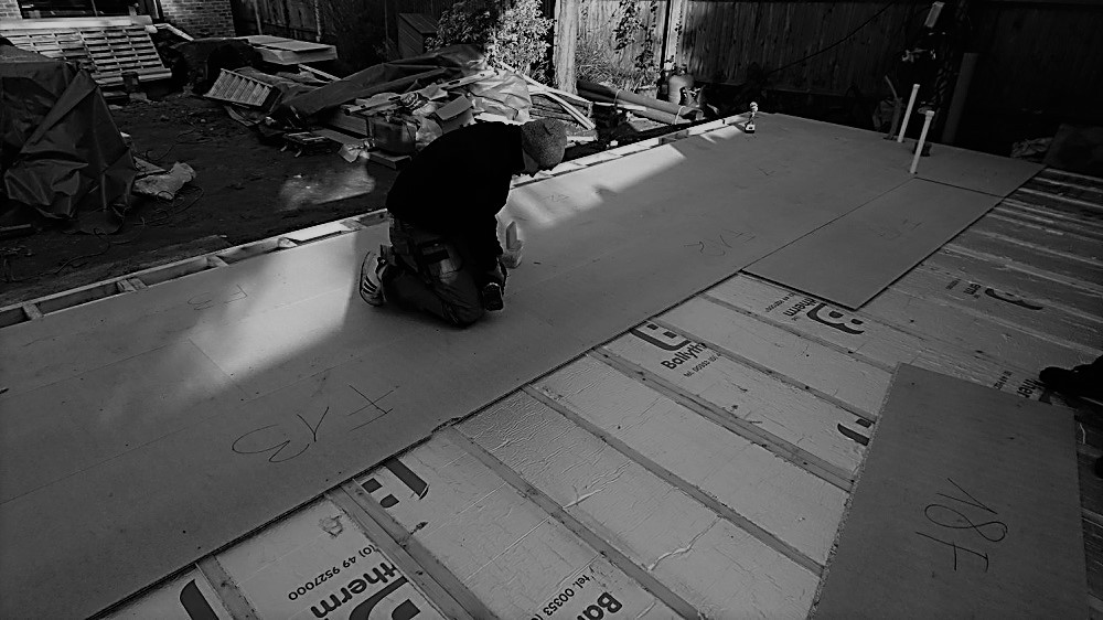 Floor construction for a garden studio by Rooms Outdoor