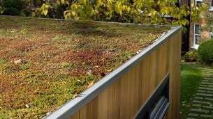 Graden room Sedum roof detail 